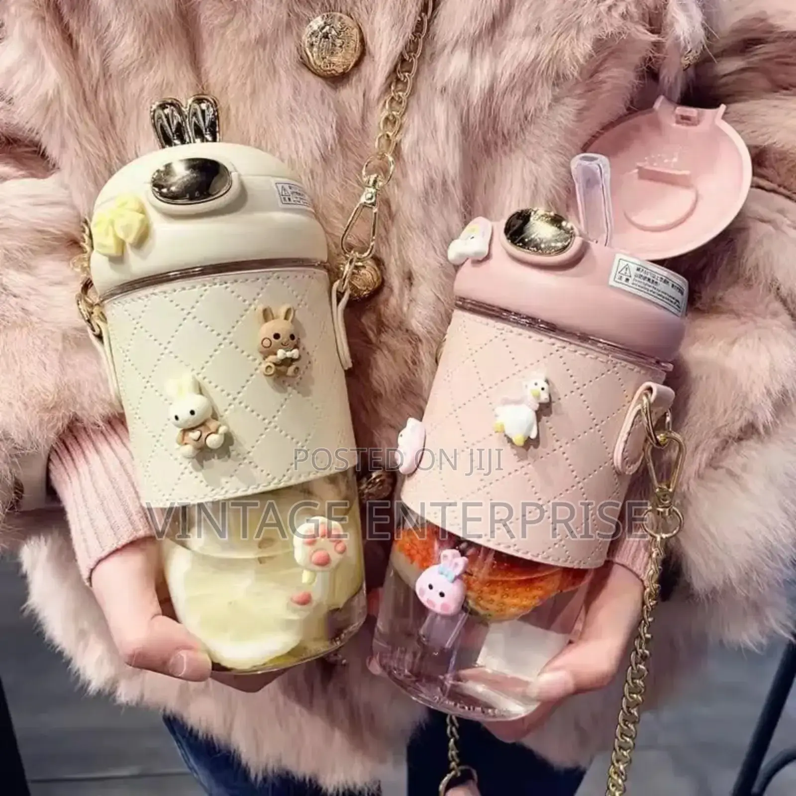 Unique Rabbit Ear Water Bottle Cup
