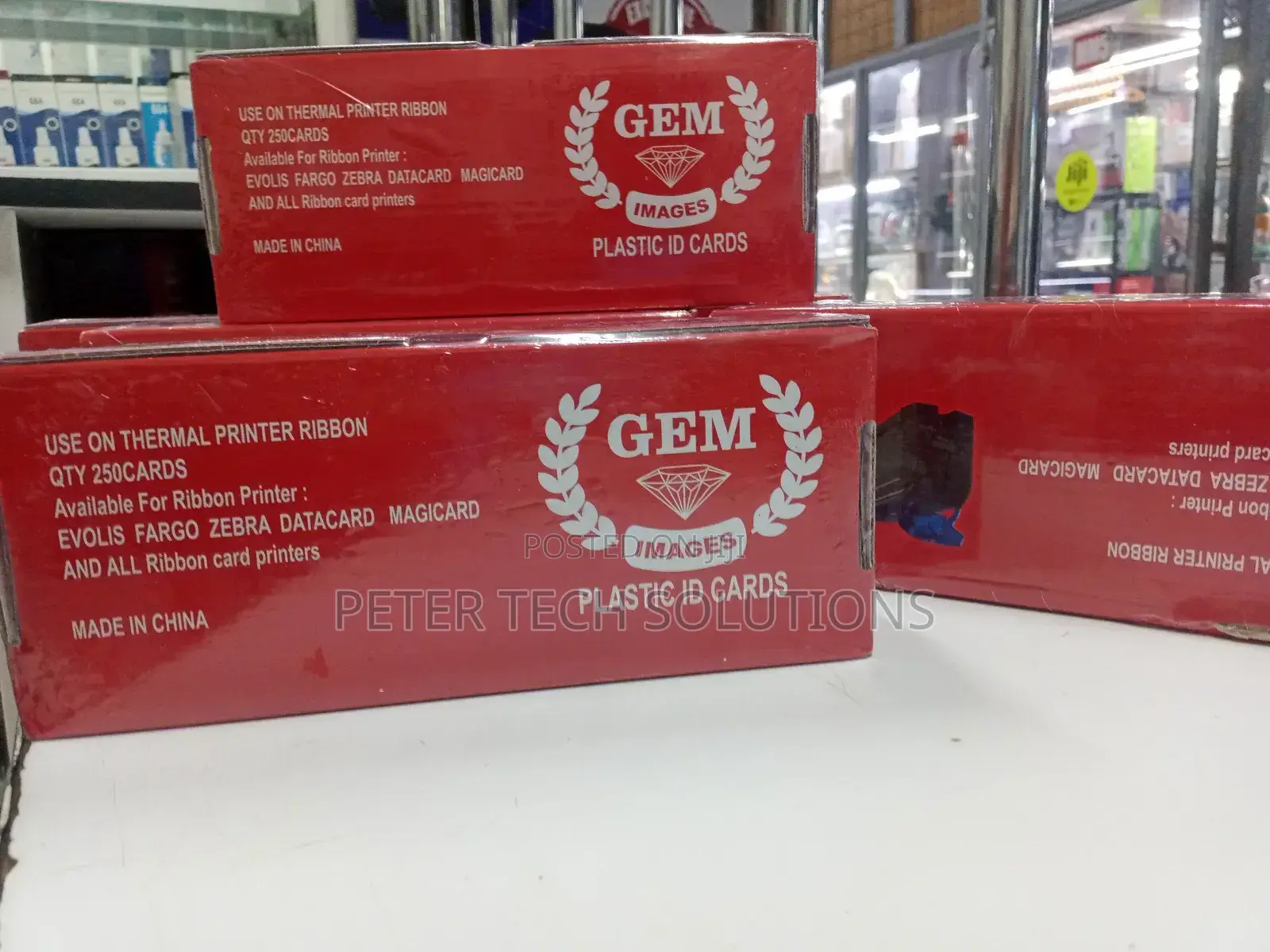 Gem Thermal Printers PVC Plastic Cards Ribbons