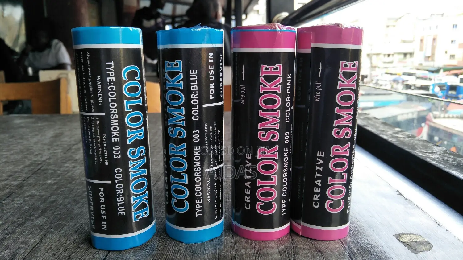 A Boy or a Girl Gender Reveal Color Smokes