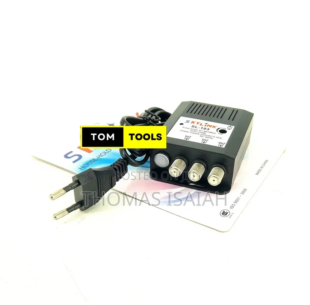 3 Way 20db CATV TV Antenna Signal Amplifier Booster Splitter