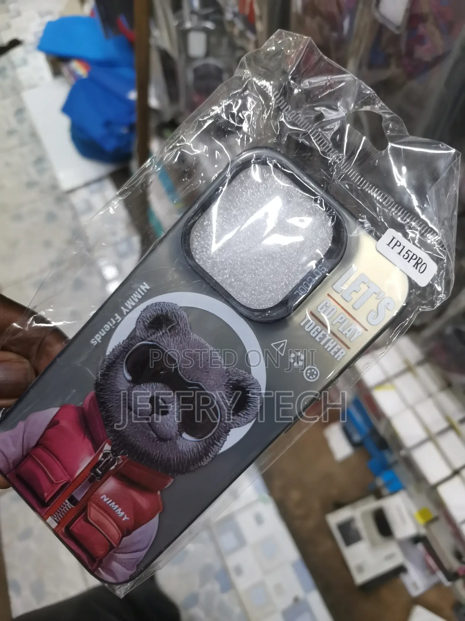 iPhone 15 Pro Nimmy Cool Cute Embroidery Jacket Red Cat