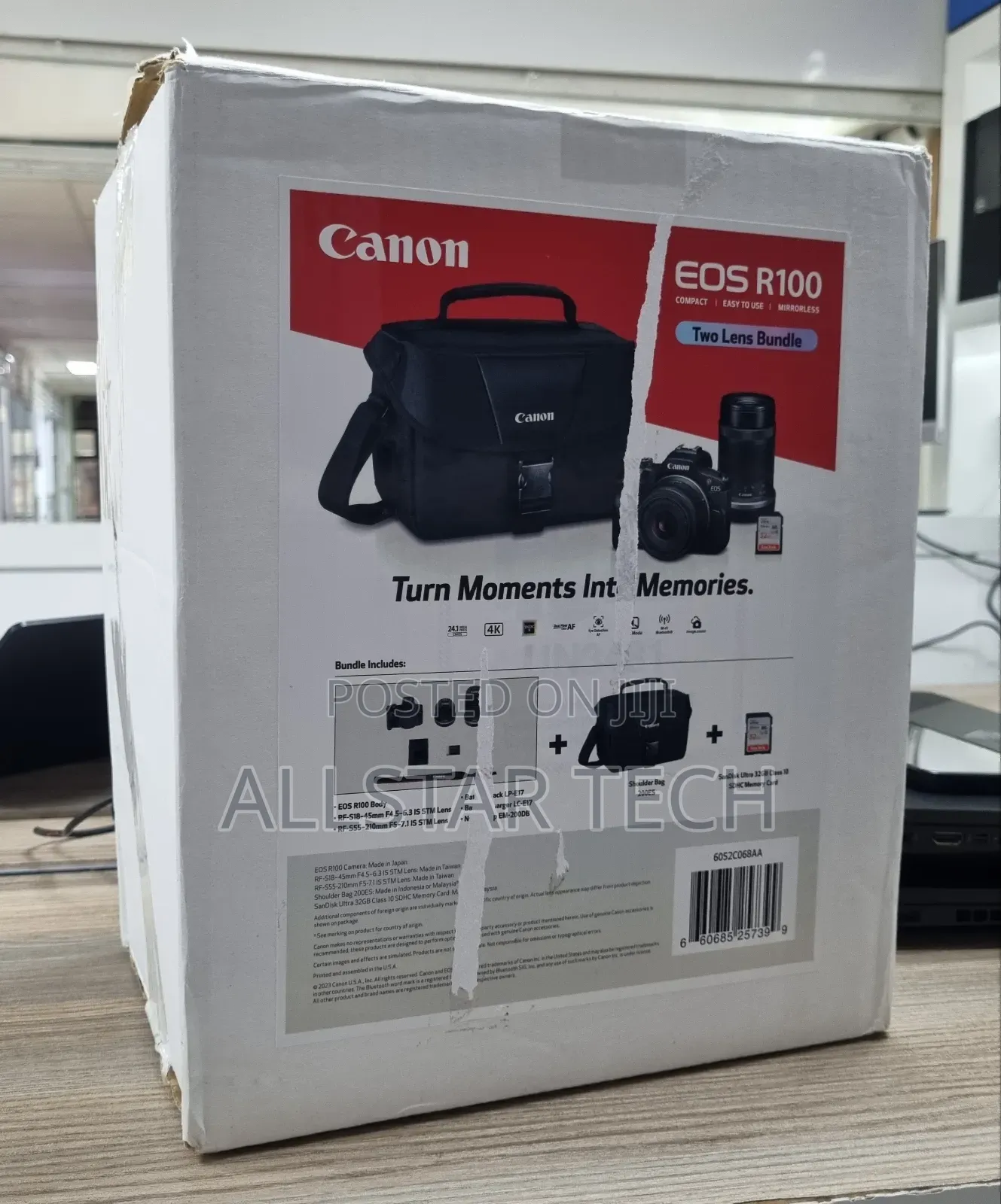 Canon EOS R100 Mirrorless Camera With 18-45mm and 55-210mm