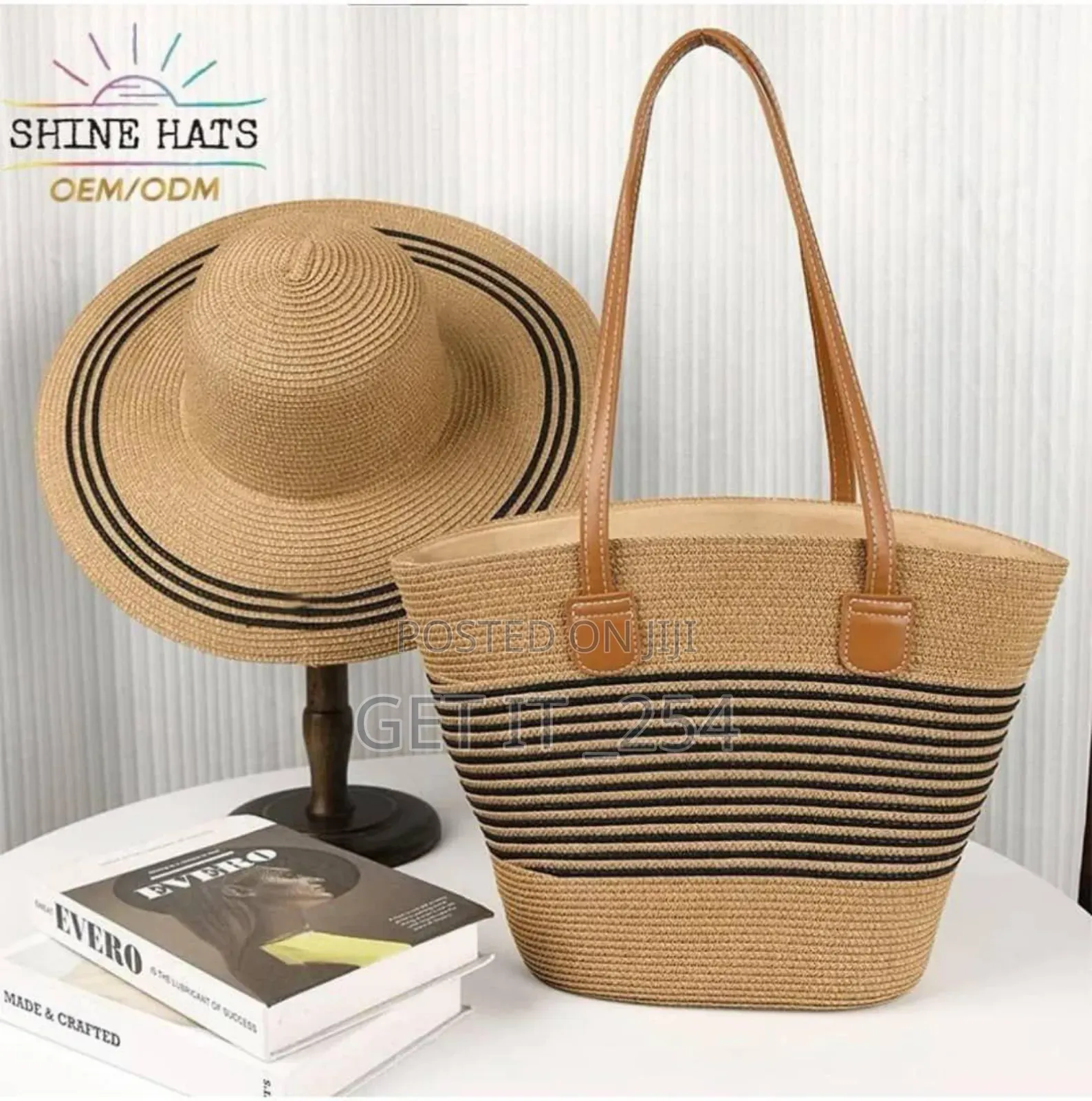 Straw Bags/Kiondo With a Hat