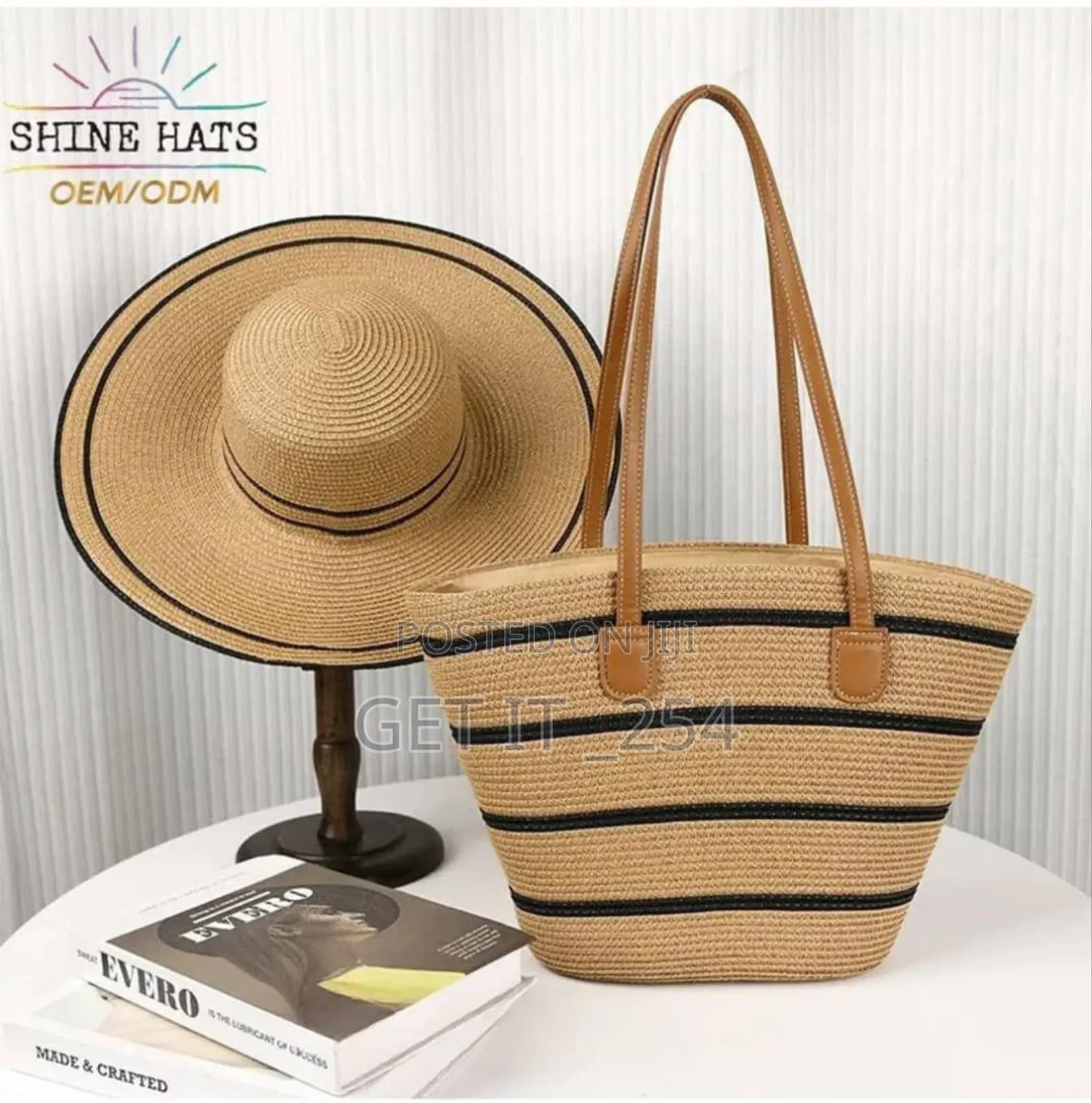 Straw Bags/Kiondo With a Hat