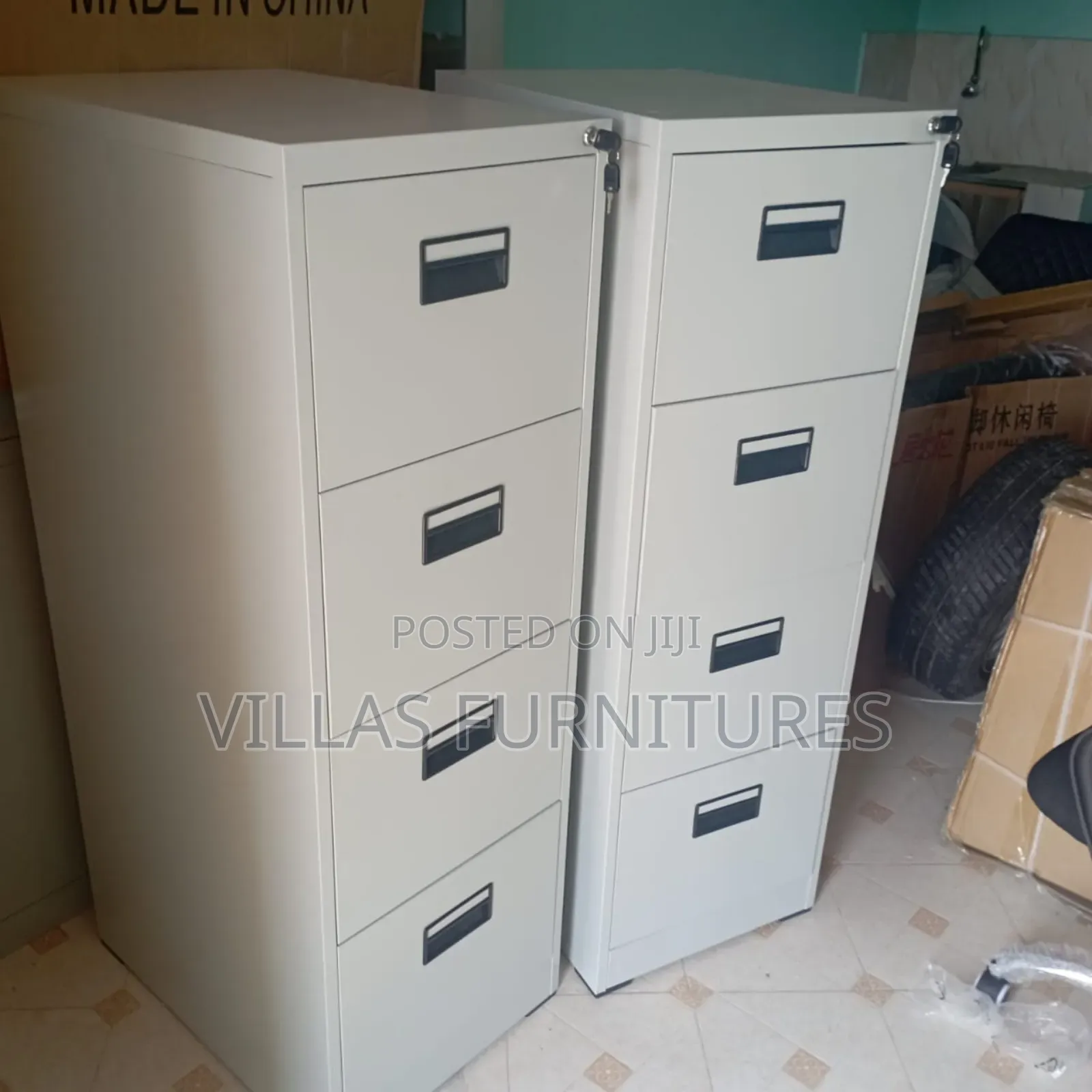 Lockable 4 Drawer File Cabinet