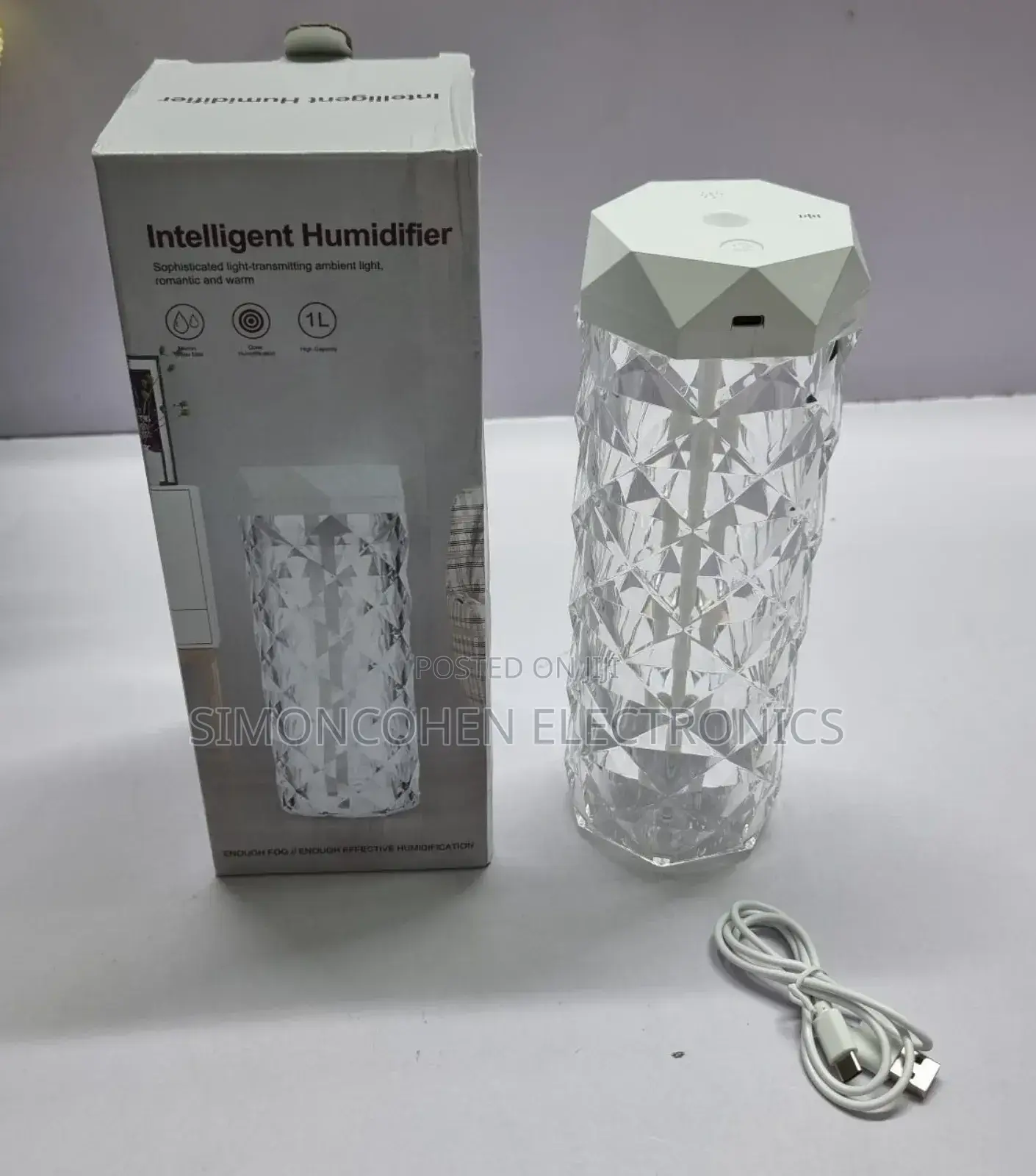 Acrylic High Quality Intelligent Humidifier With Dime Light