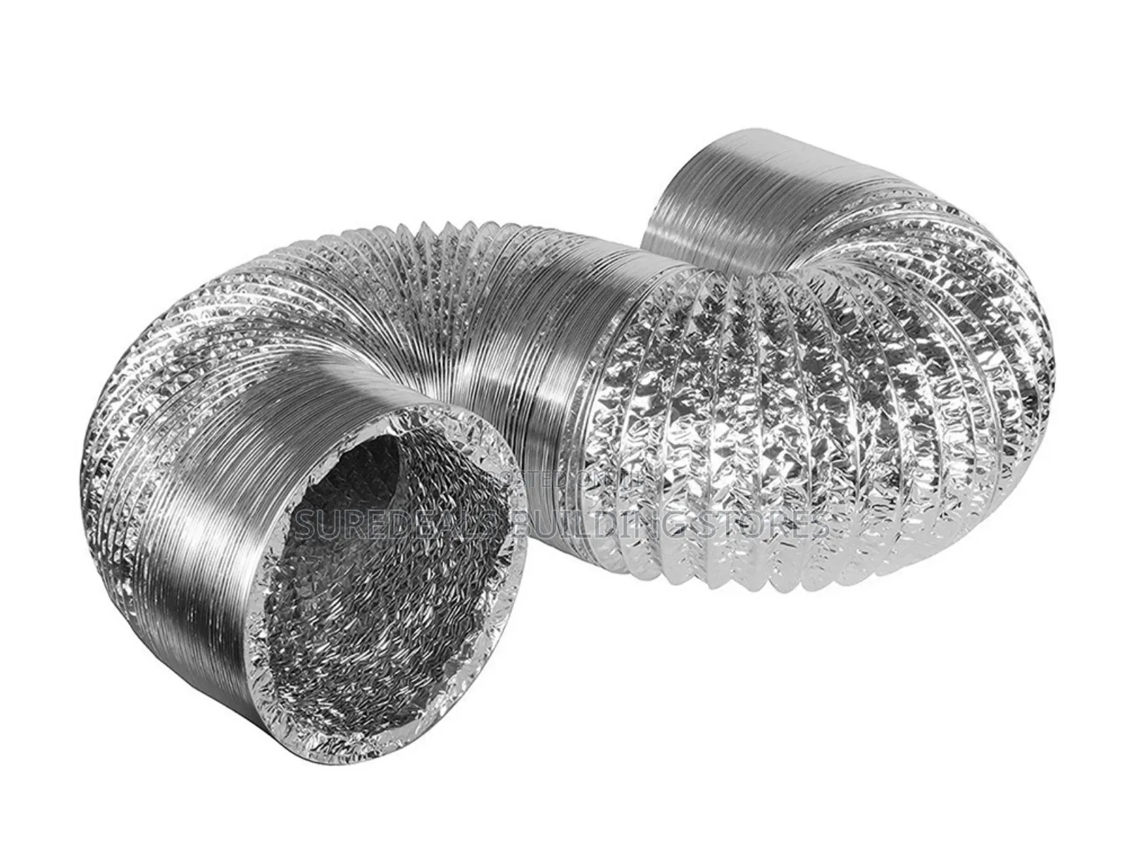 Flexible Aluminium Duct Pipe-[100mm by 2.4mtrs]
