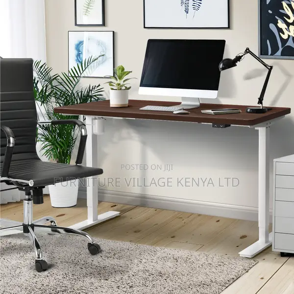 Electric Standing Desk Single Motor Height Adjustable 140CM