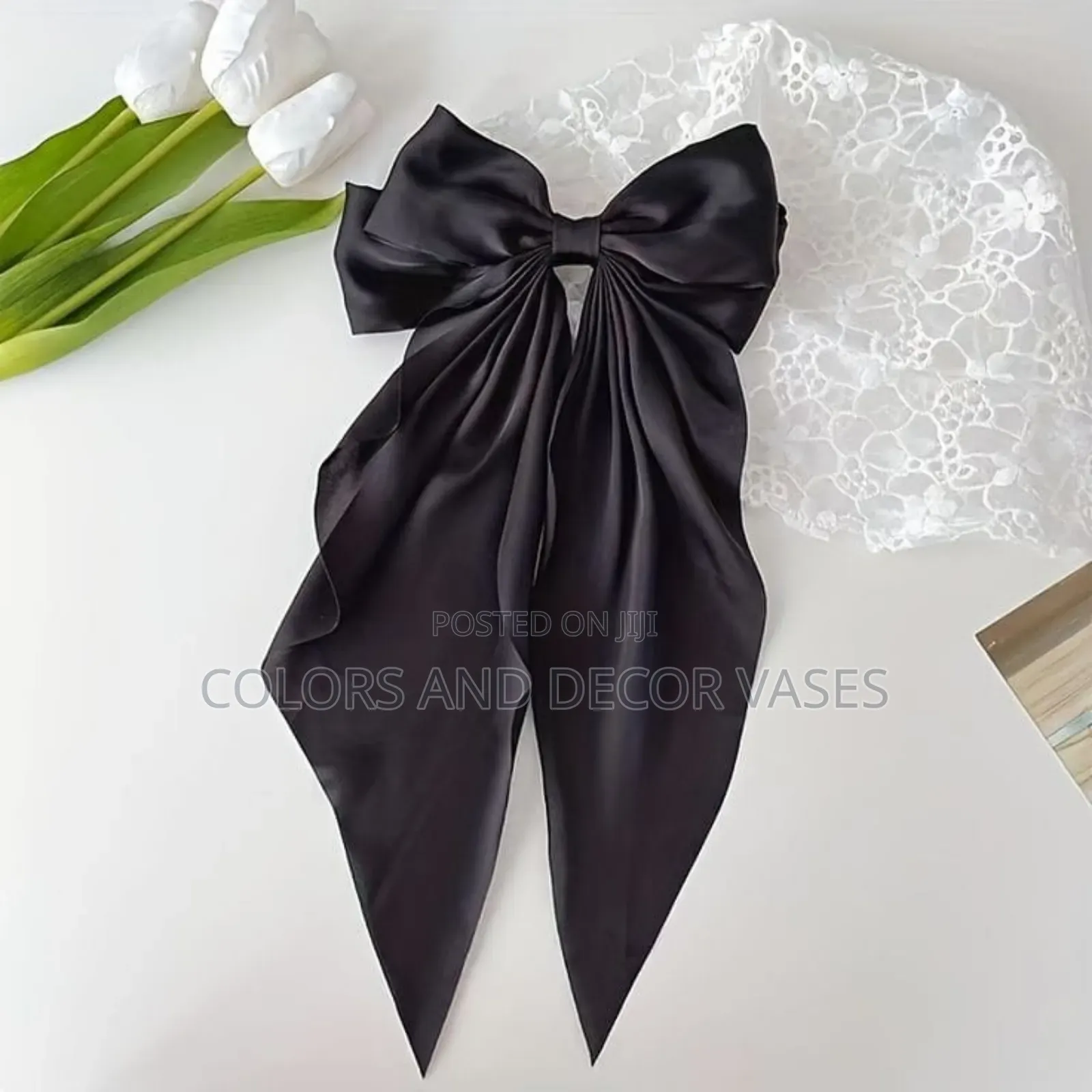 Black Hair Bow