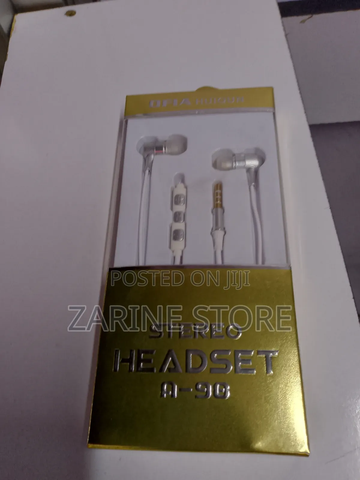 Stereo Type Headset White Color 3pin