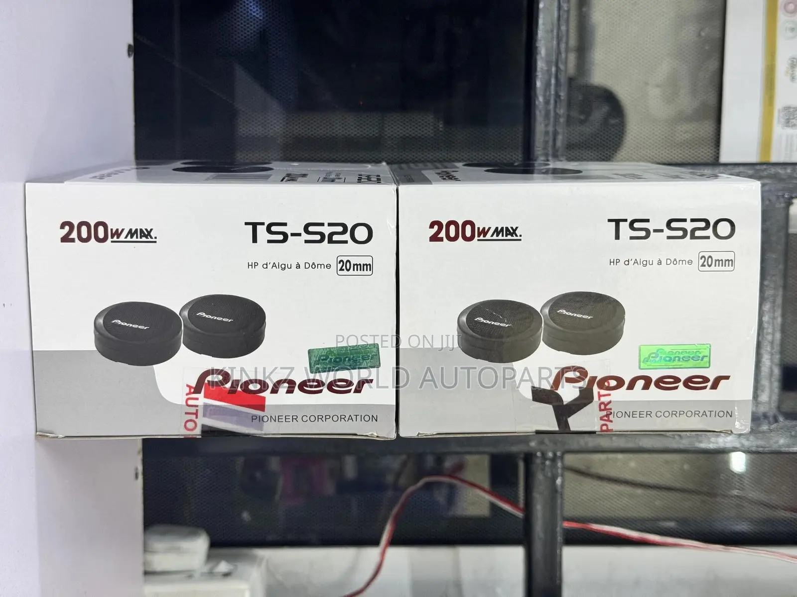 Pioneer Ts S20 200 Watts Tweeter, Black Pair