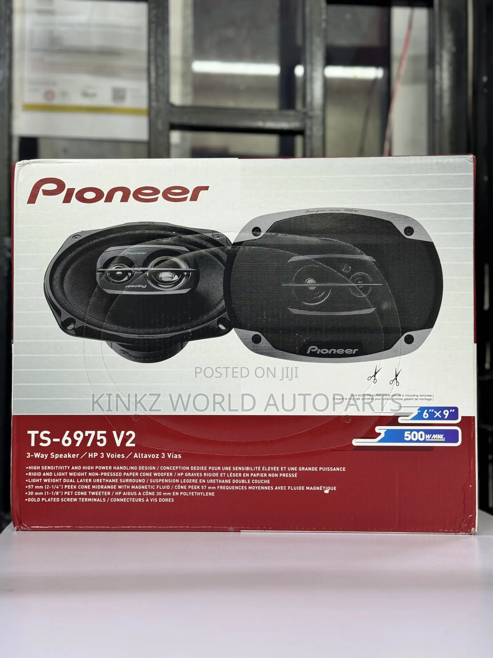 Pioneer Ts-6975 V2 6X9 3 Way Champion Series Speakers 1000W