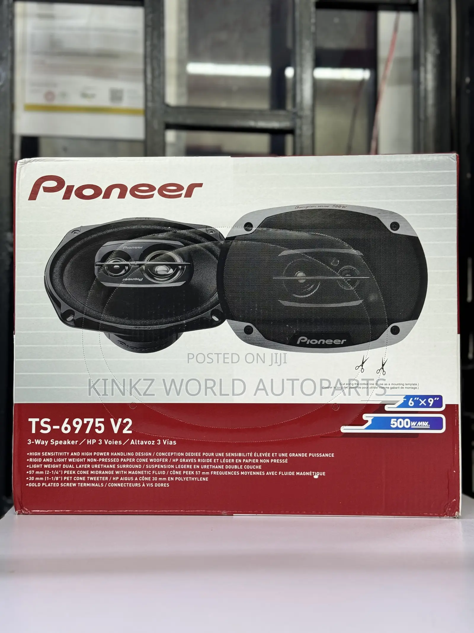 Pioneer Ts-6975 V2 6X9 3 Way Champion Series Speakers 1000W