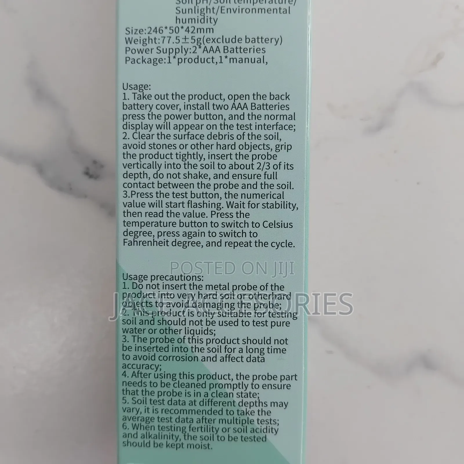 New 6 in 1 Soil Ph Meter