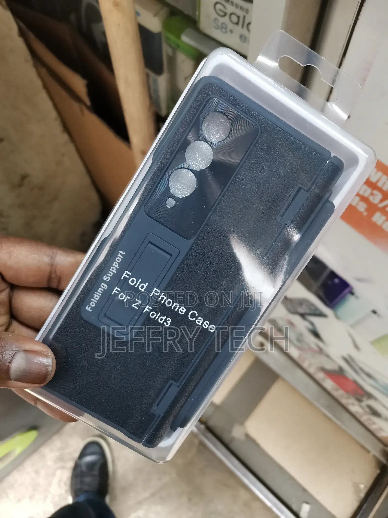 Samsung Z Fold 3 Case Leather With Pen Holder, Galaxy Z Fold