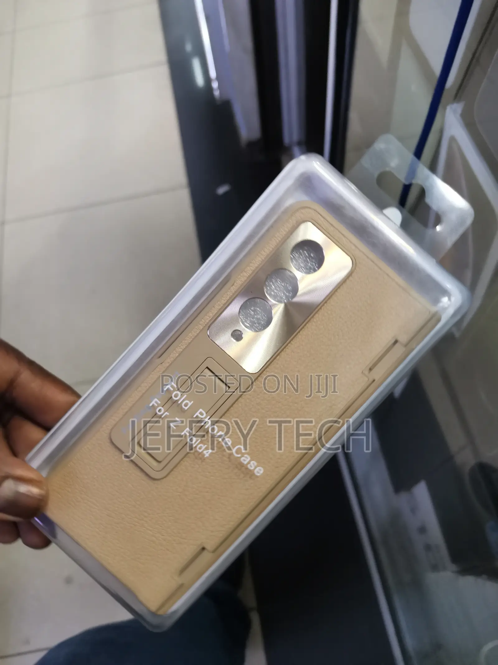 Samsung Zfold 4 Folding Support Leather Case Hinge Protectio