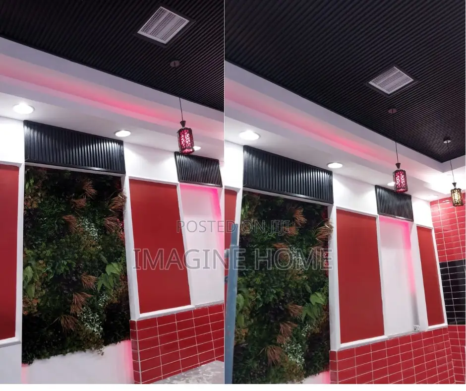 Ceiling Fluted Wall Paqnels and Artificial Wall Hedges