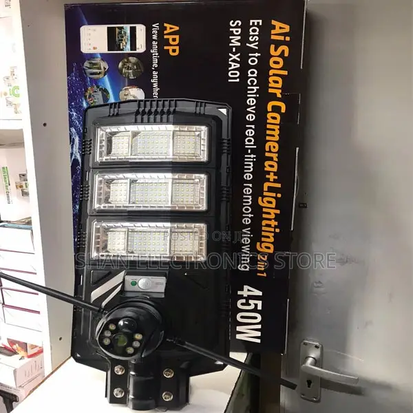 450w V380 Solar Camera -Aweome 4g Solar Street Light