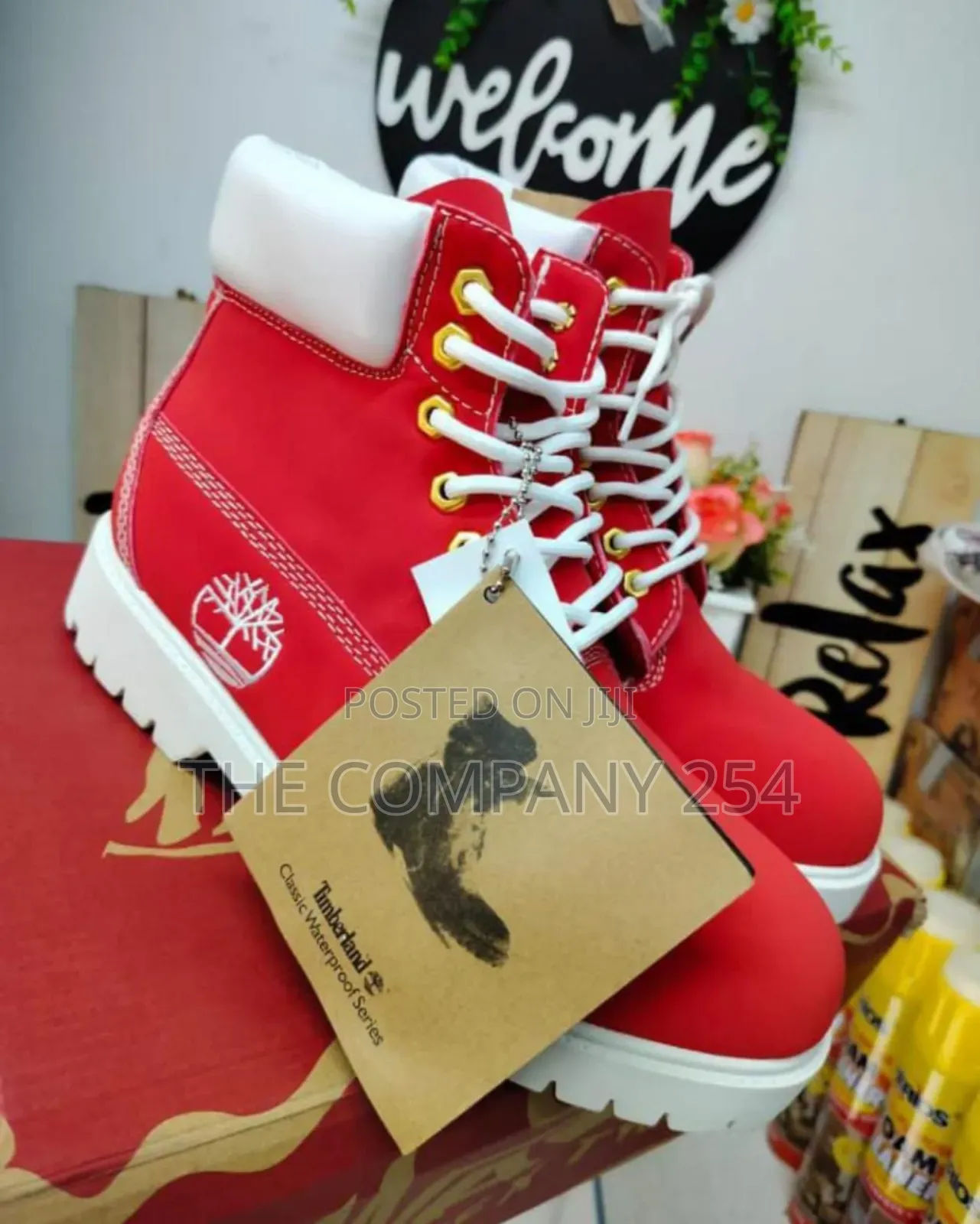 *Timberland Boots Leather Rubber Sole* Size 39-45* Ksh.4500
