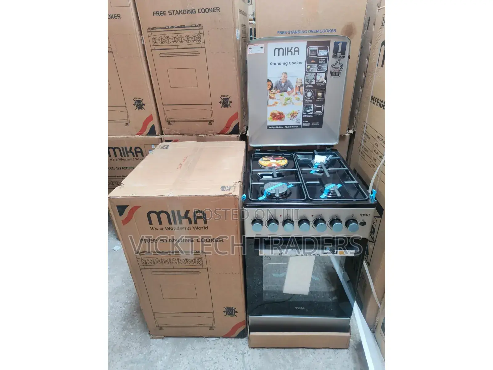Cooker /Mika 3 + 1 50*60 Standing Cooker With Electric Oven