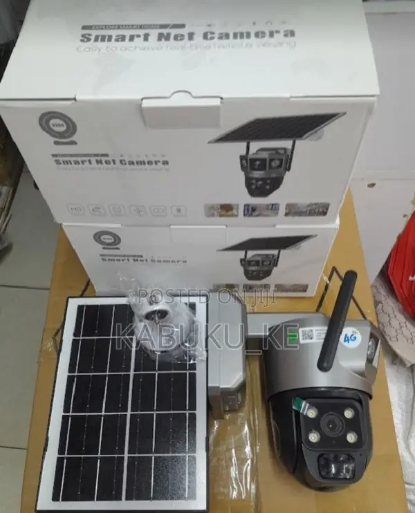 PTZ V380 Pro Surveillance 4g Simcard Solar Camera Dual Lens