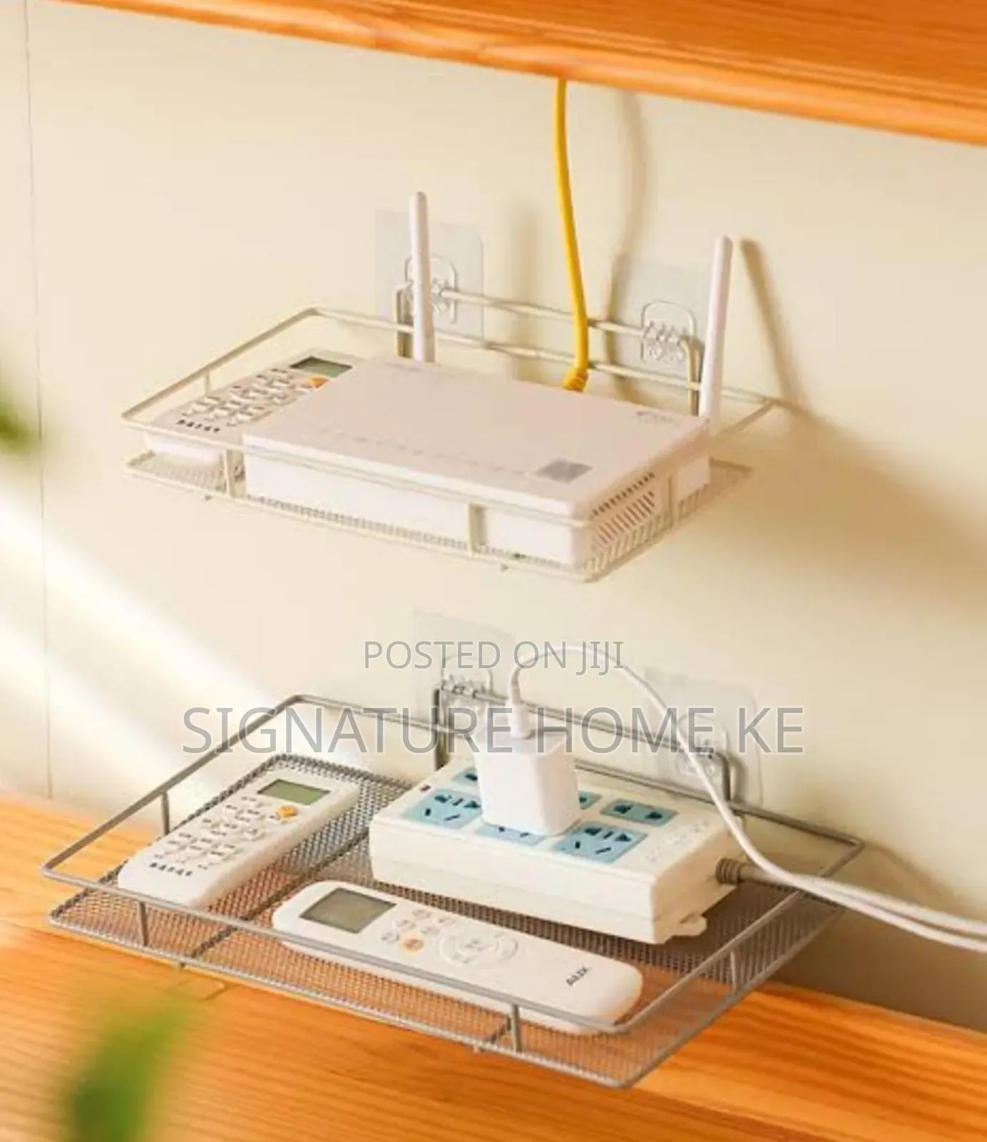Mettalic Wifi Router Organizer