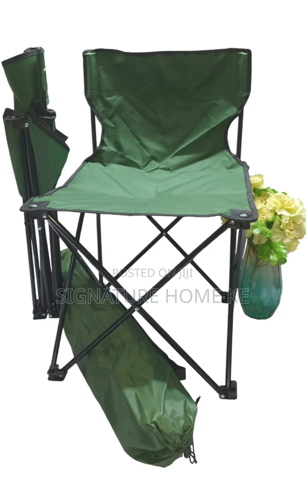 Foldable Metallic Frame Water Proof Canvas Camping Chair
