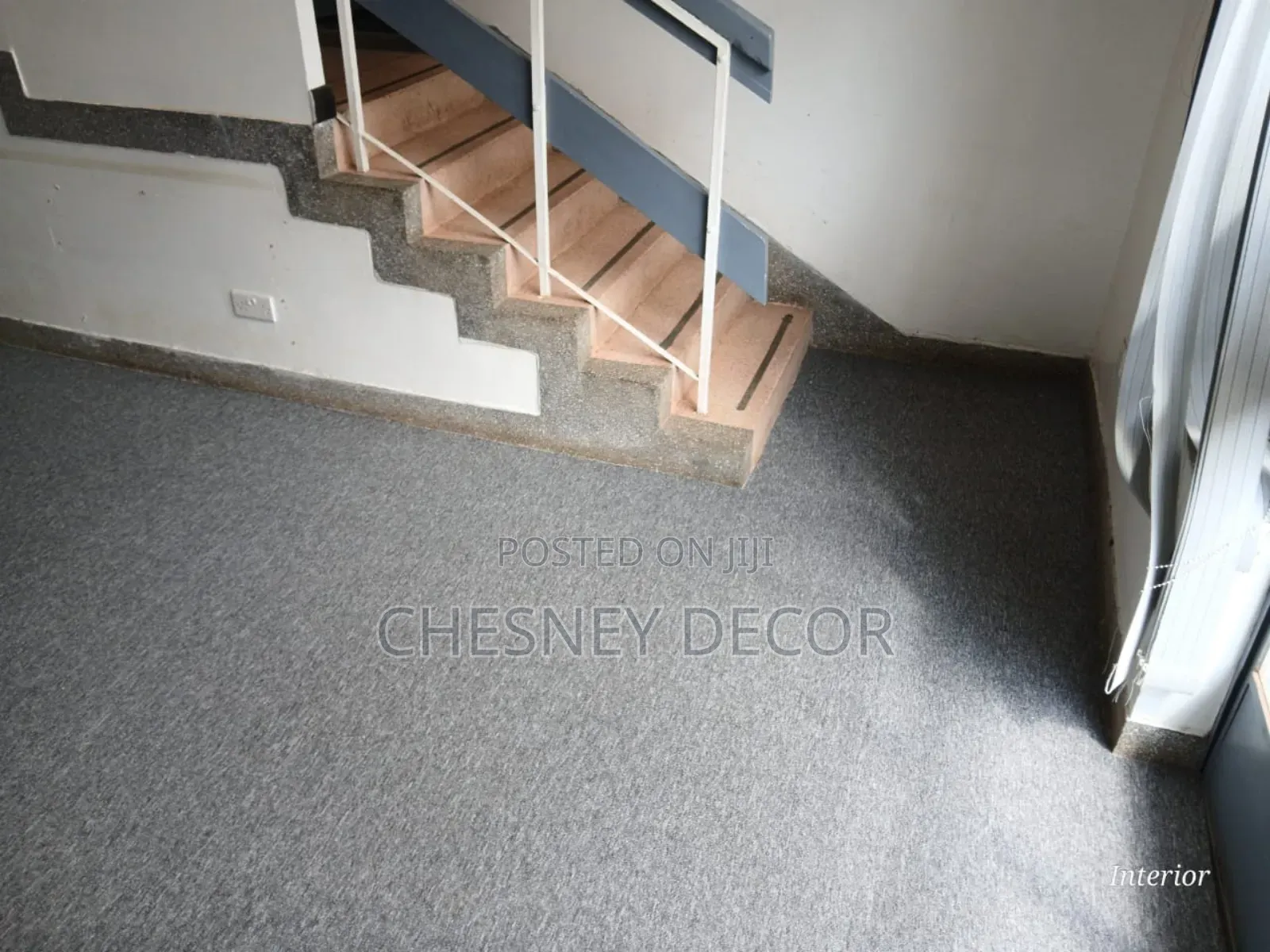 Gray Stairs Carpet