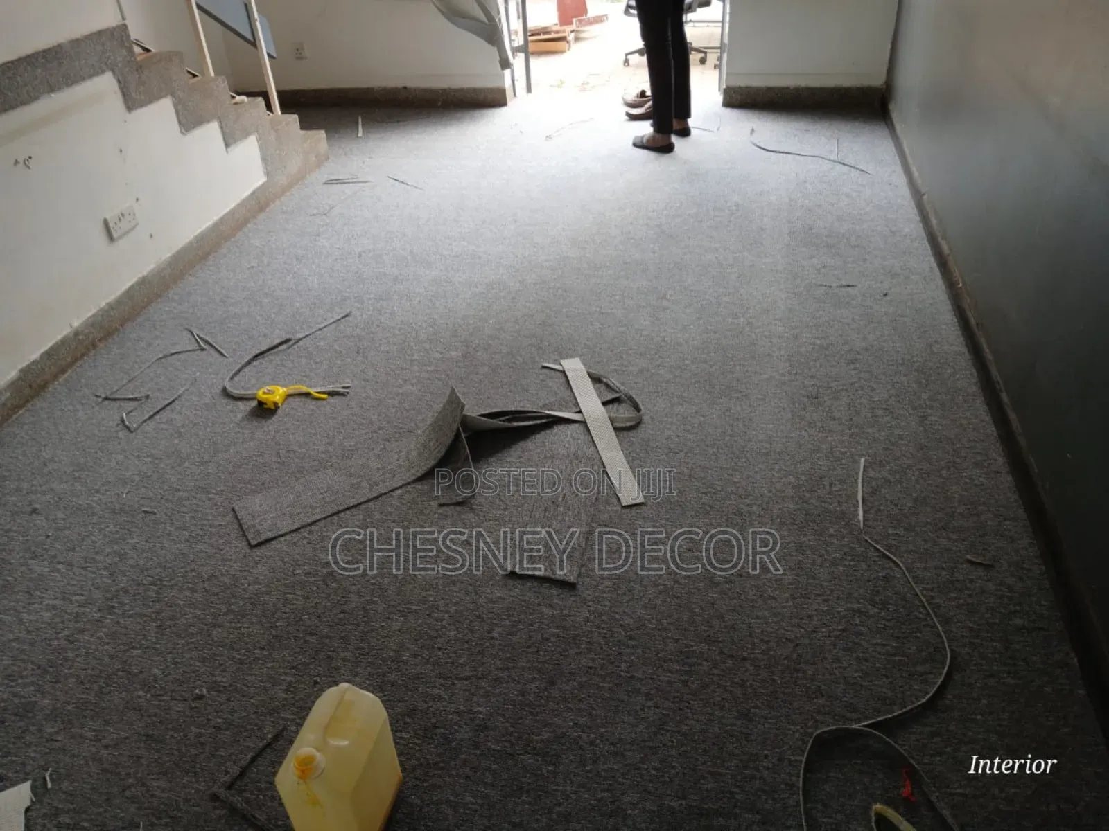 Light Gray Wall to Wall Carpet