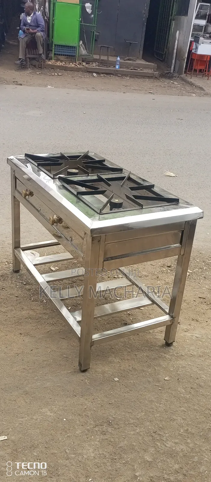 Stainless Steel Two Burner Gas Grill Jikos