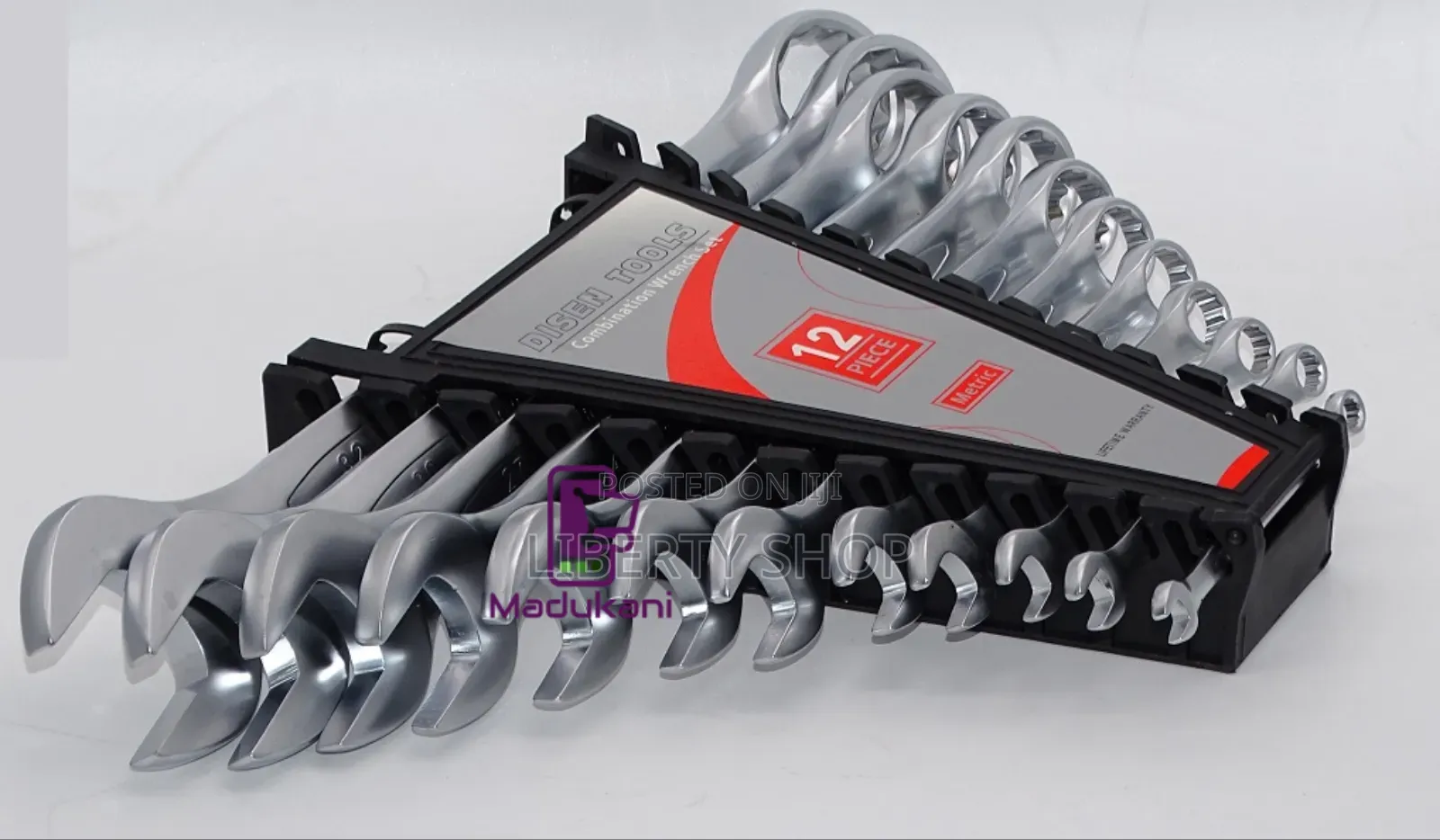 12 Pieces Combination Spanner Wrench