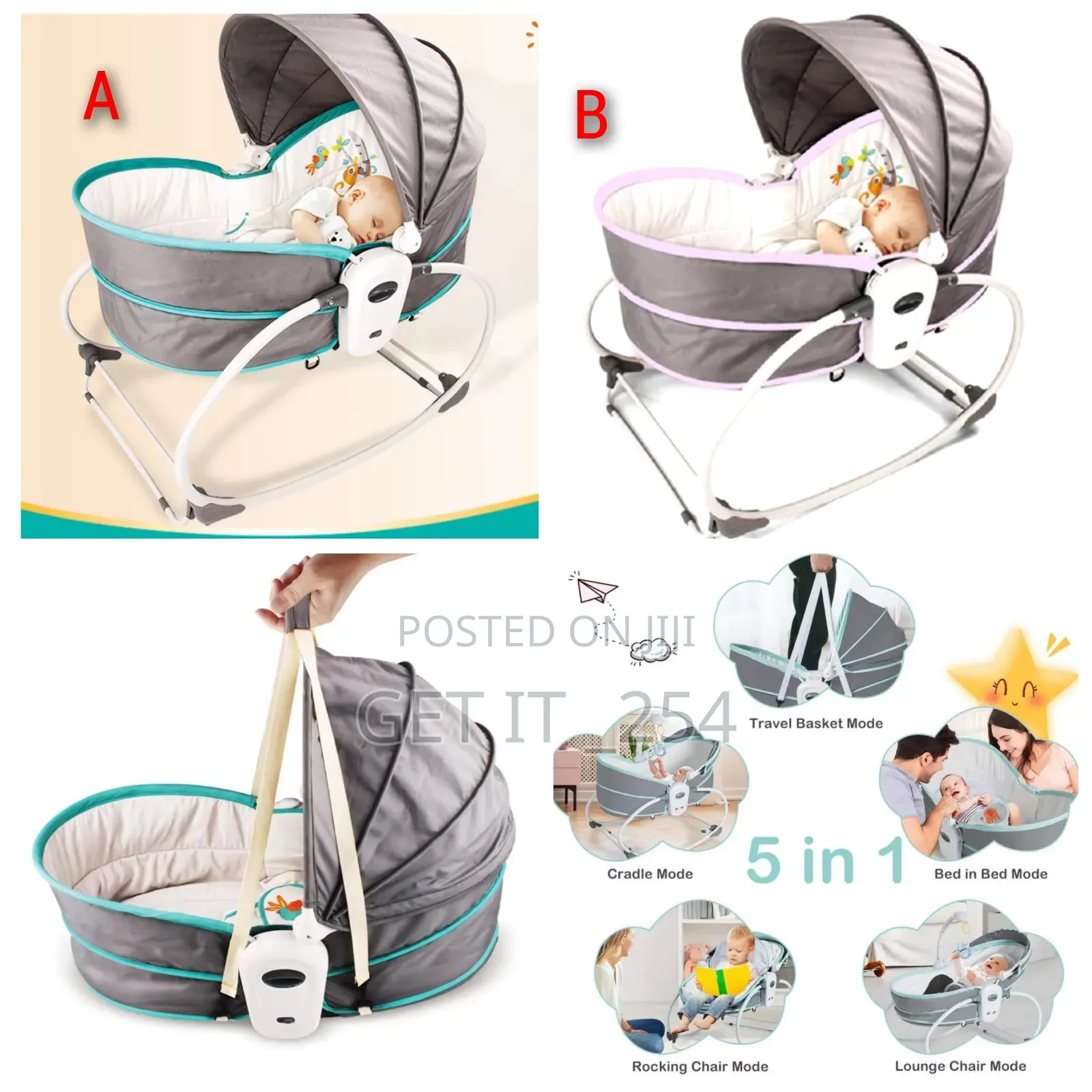 Multifunction Rocking Chair for Smoothing Baby to Sleep