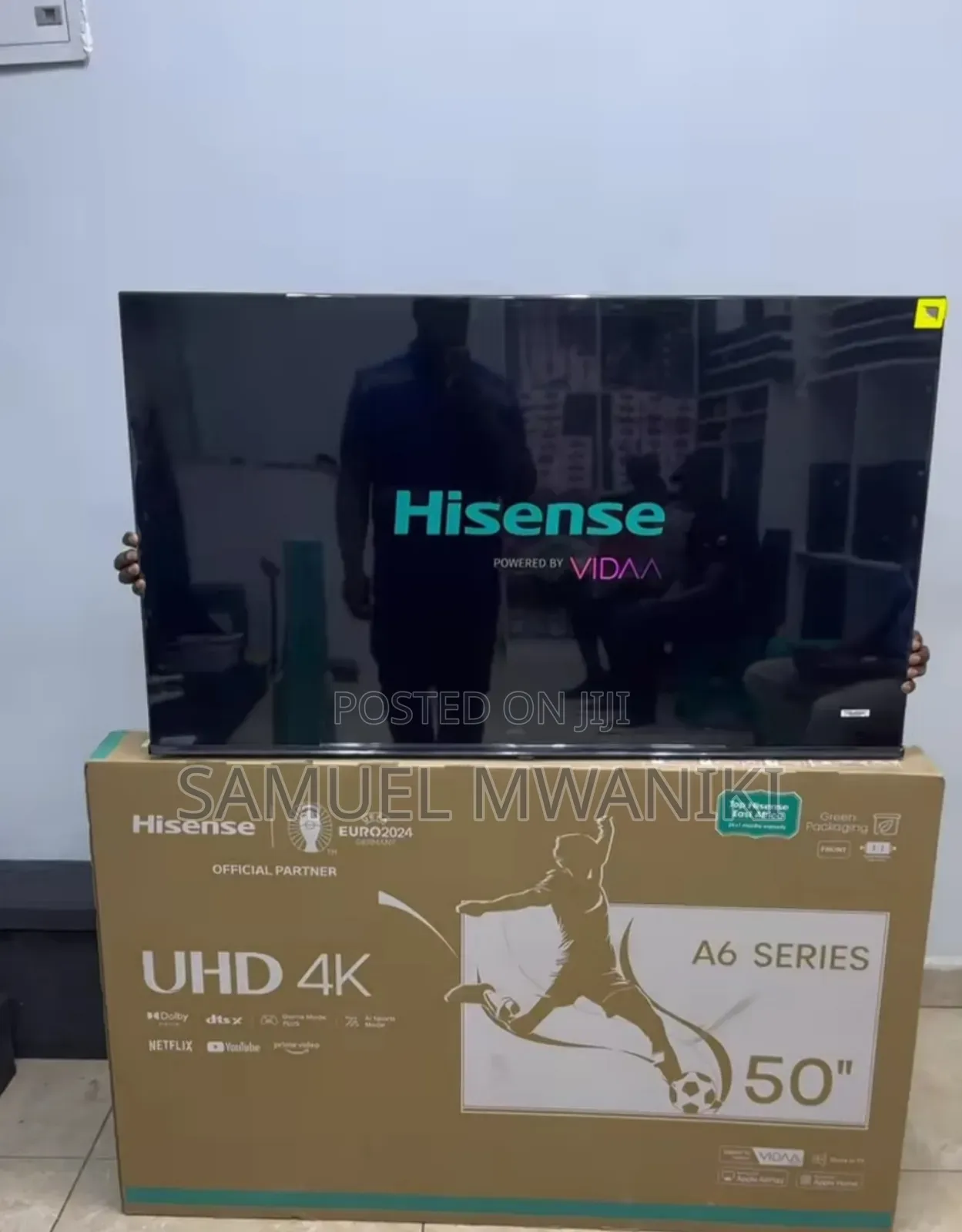 Hisense 50" Smart Uhd Frameless Tv- Bluetooth (New Model)