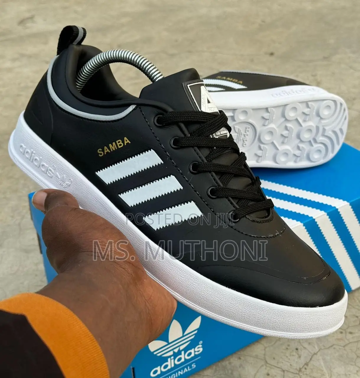 Adidas Samba Vegan Shoes Black /White 40-45