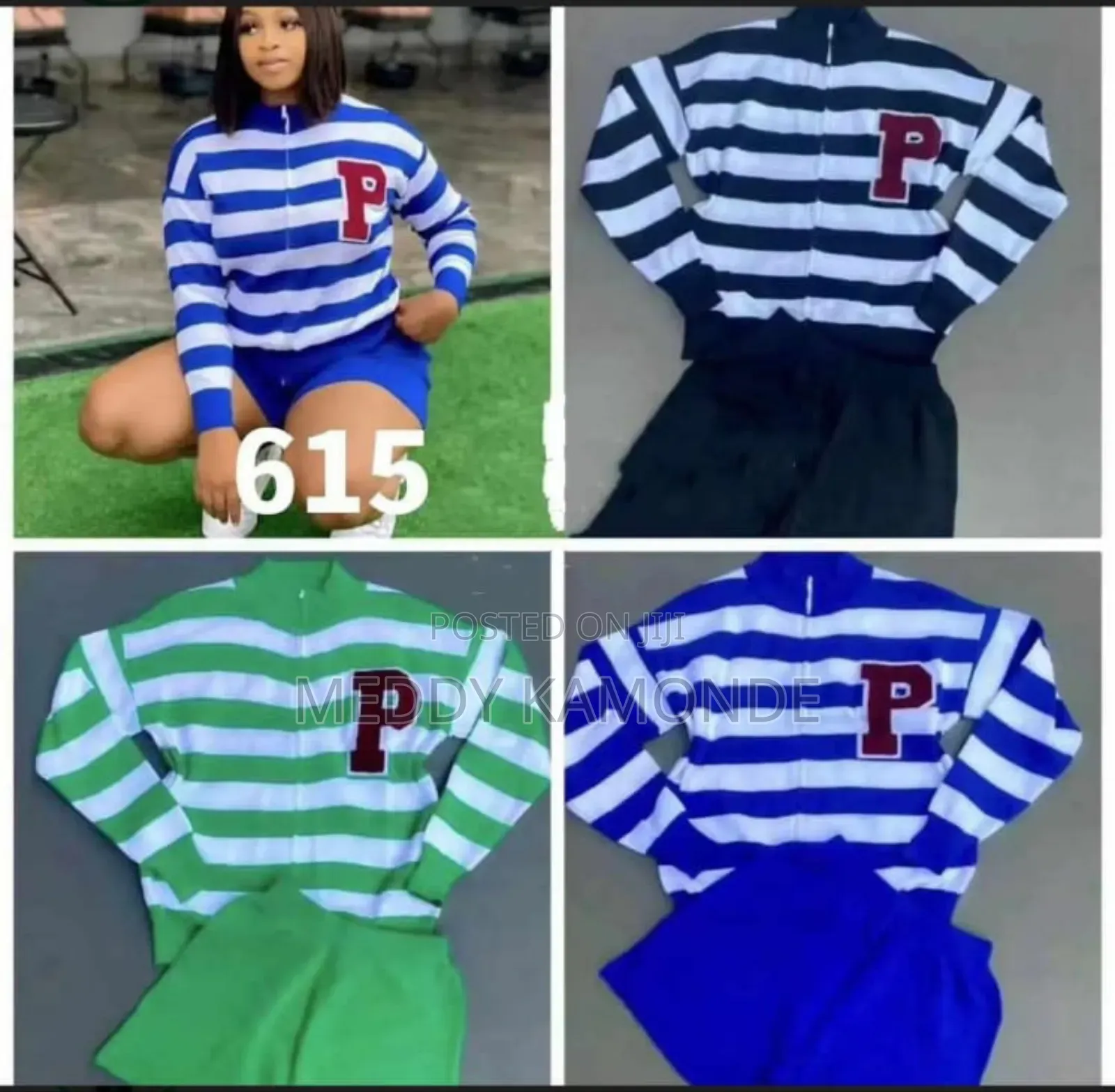 Stripe Short Set