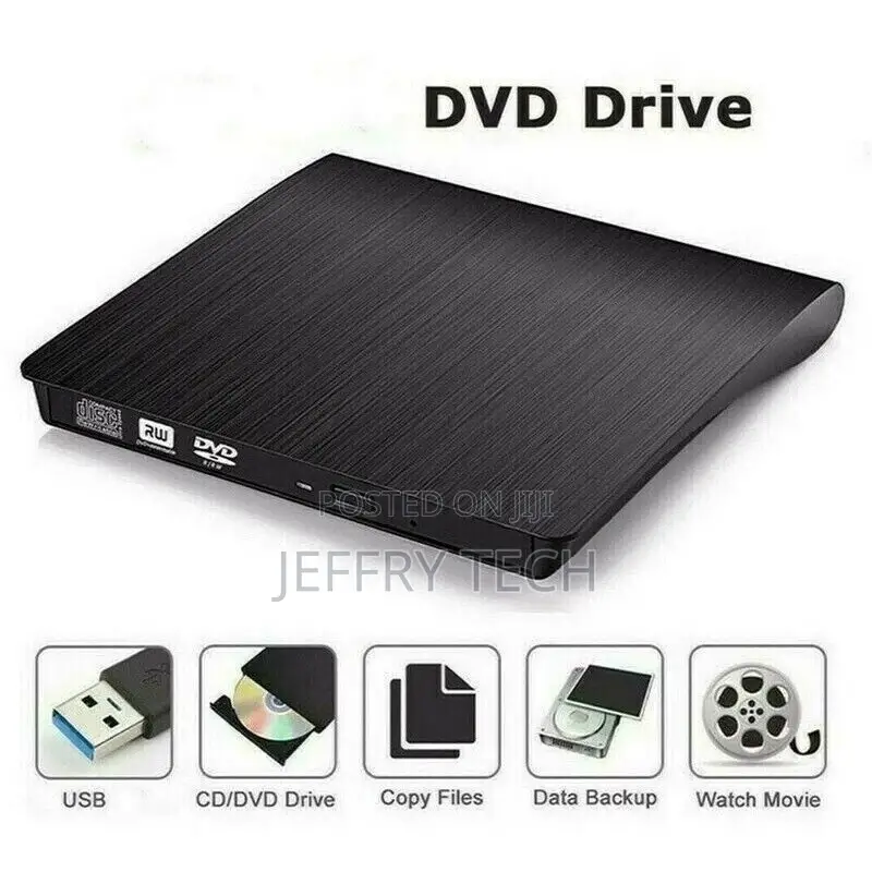 Slim External CD DVD RW Drive USB 3.0 Writer Burner Player B