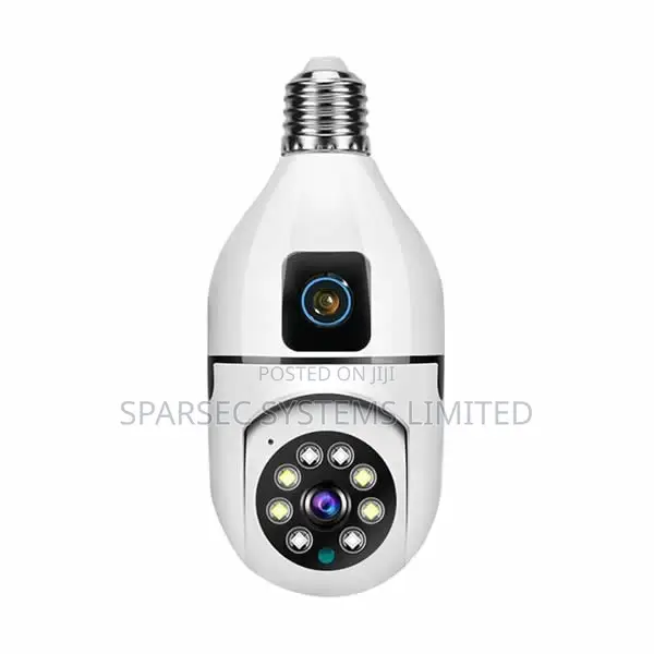 Double Lens PTZ Bulb Wifi Camera – Dptzbw03