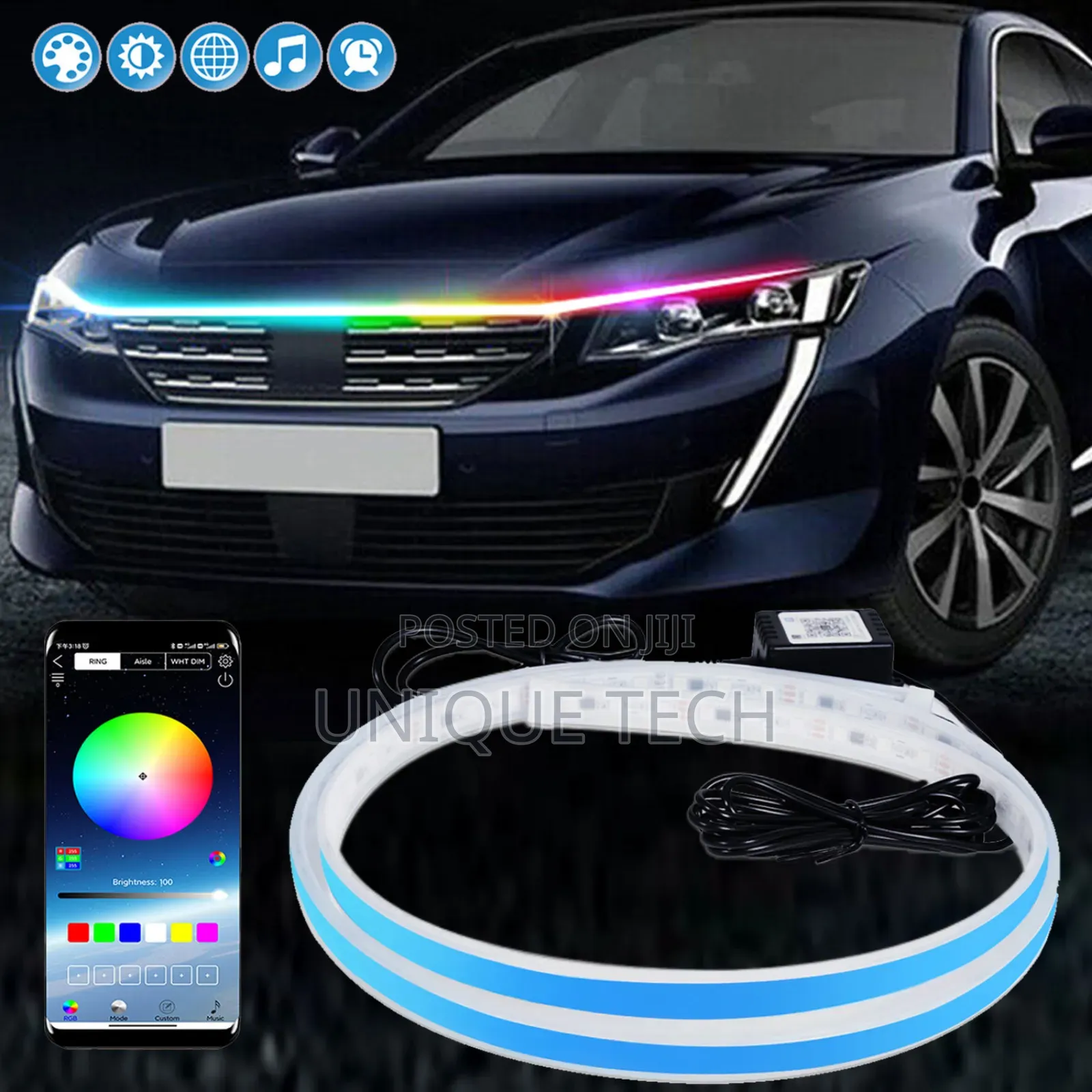 Multi-Coloured LED Hood Accent Lighting