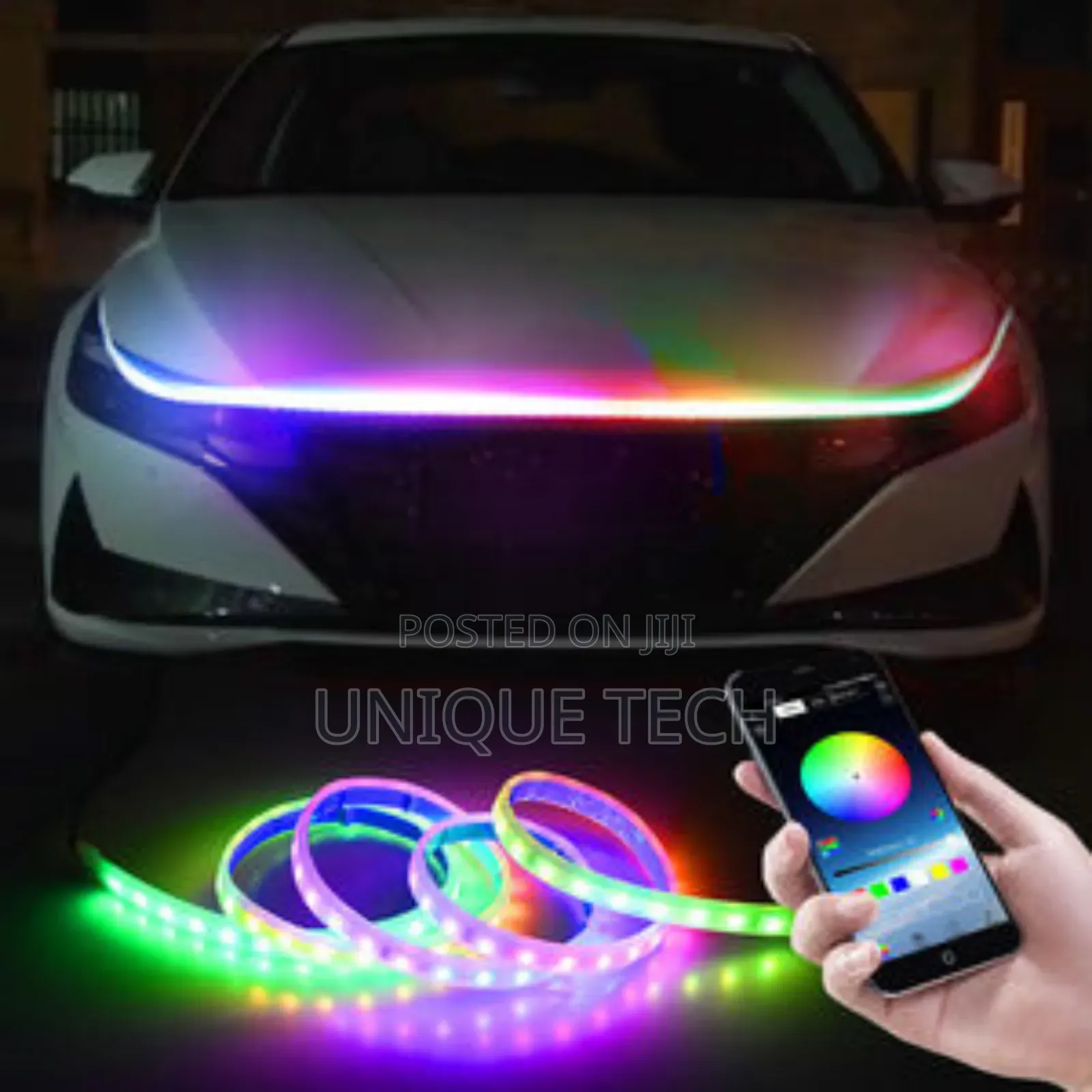 Multi-Color LED Hood Light Strips With App Control