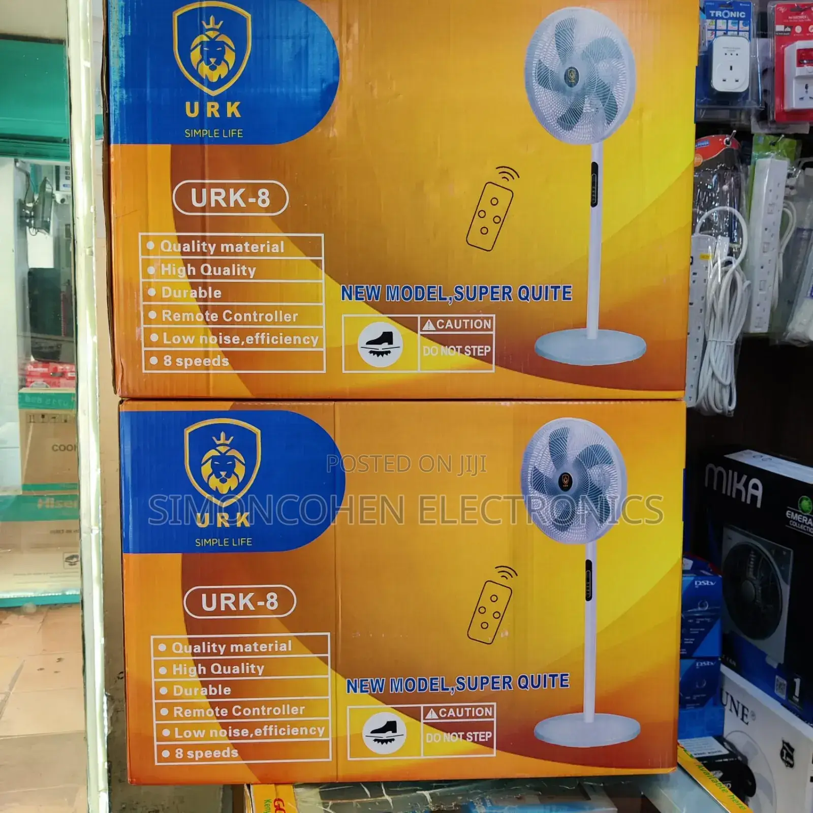URK Stand Fan With Remote