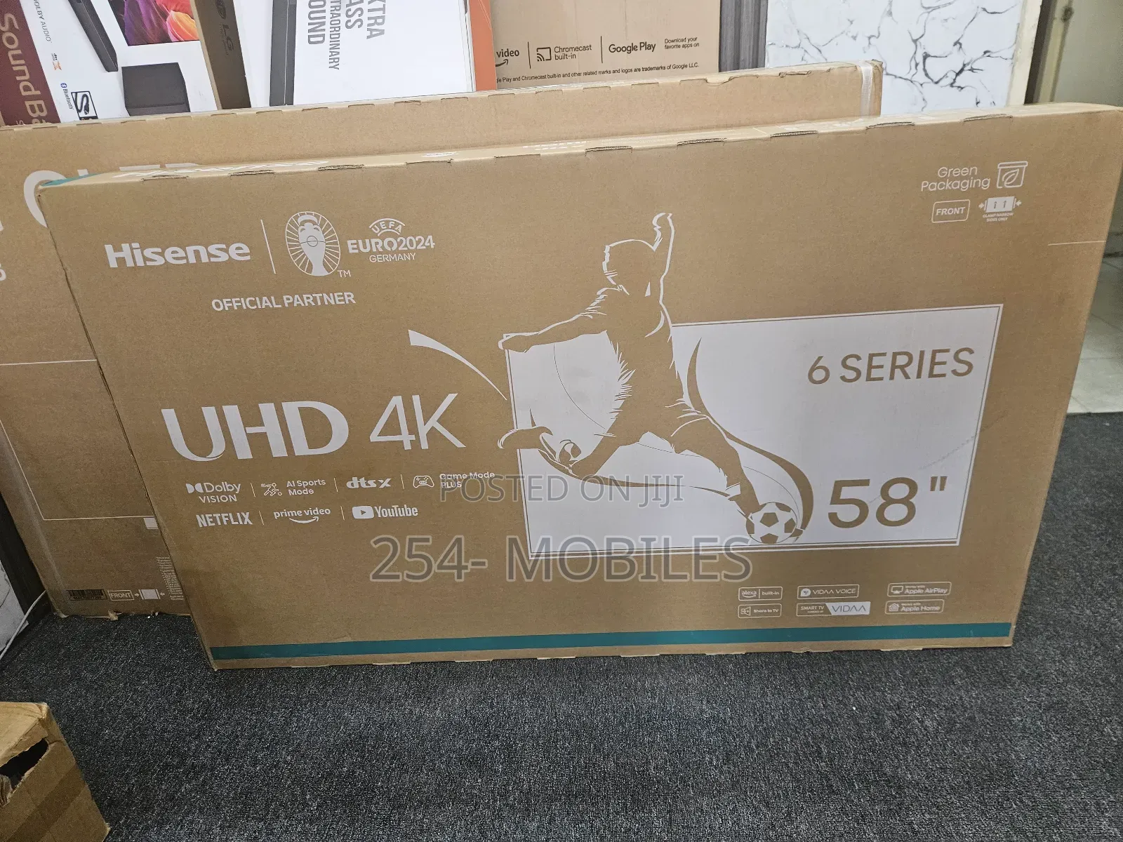 Hisense 58′′ 58a6n (New 2024) Vidaa Smart Uhd Tv