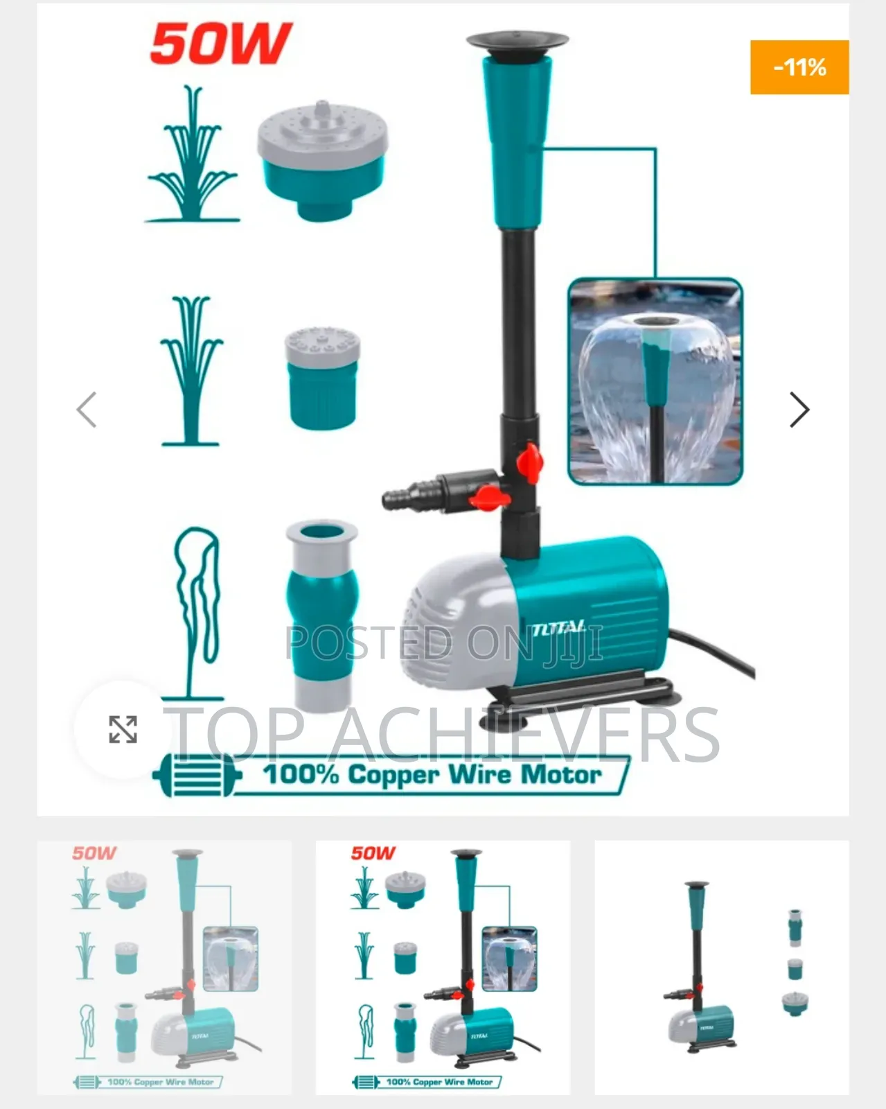 Quality Fountain Pump,Total 50w Interchangeable Fountainpump