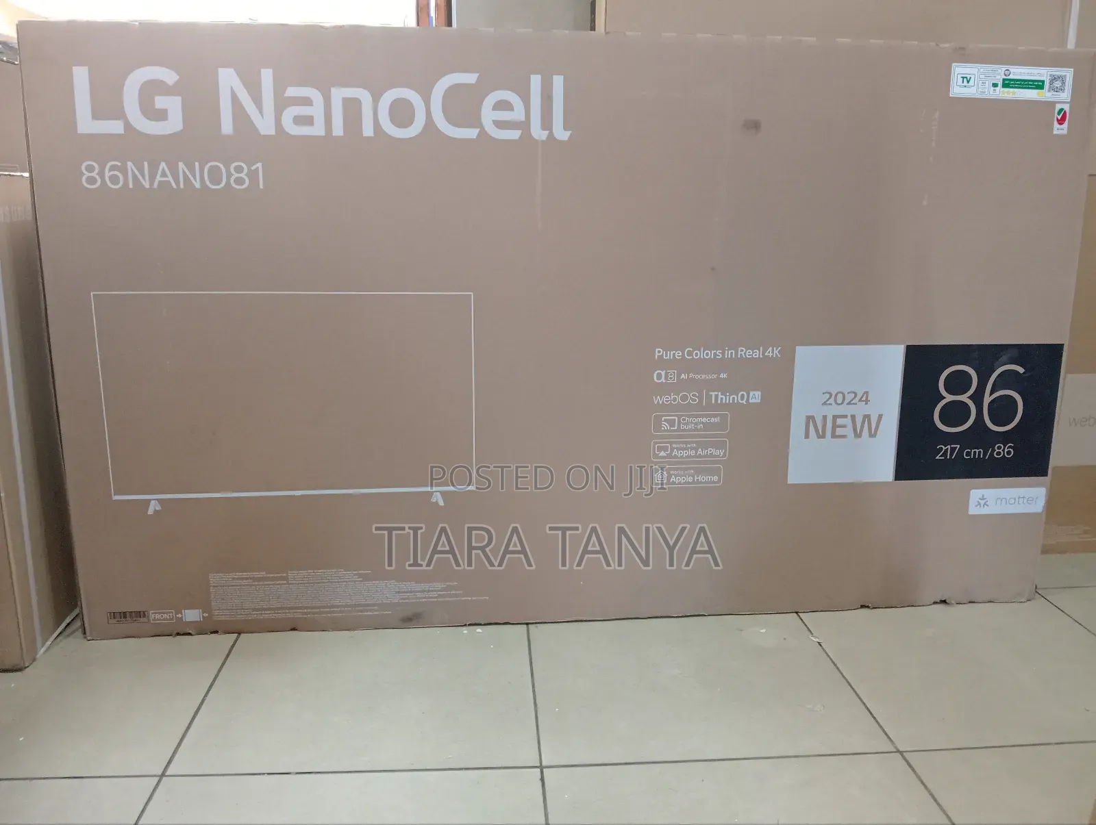 Lg 86" Smart 86nano81 Tv
