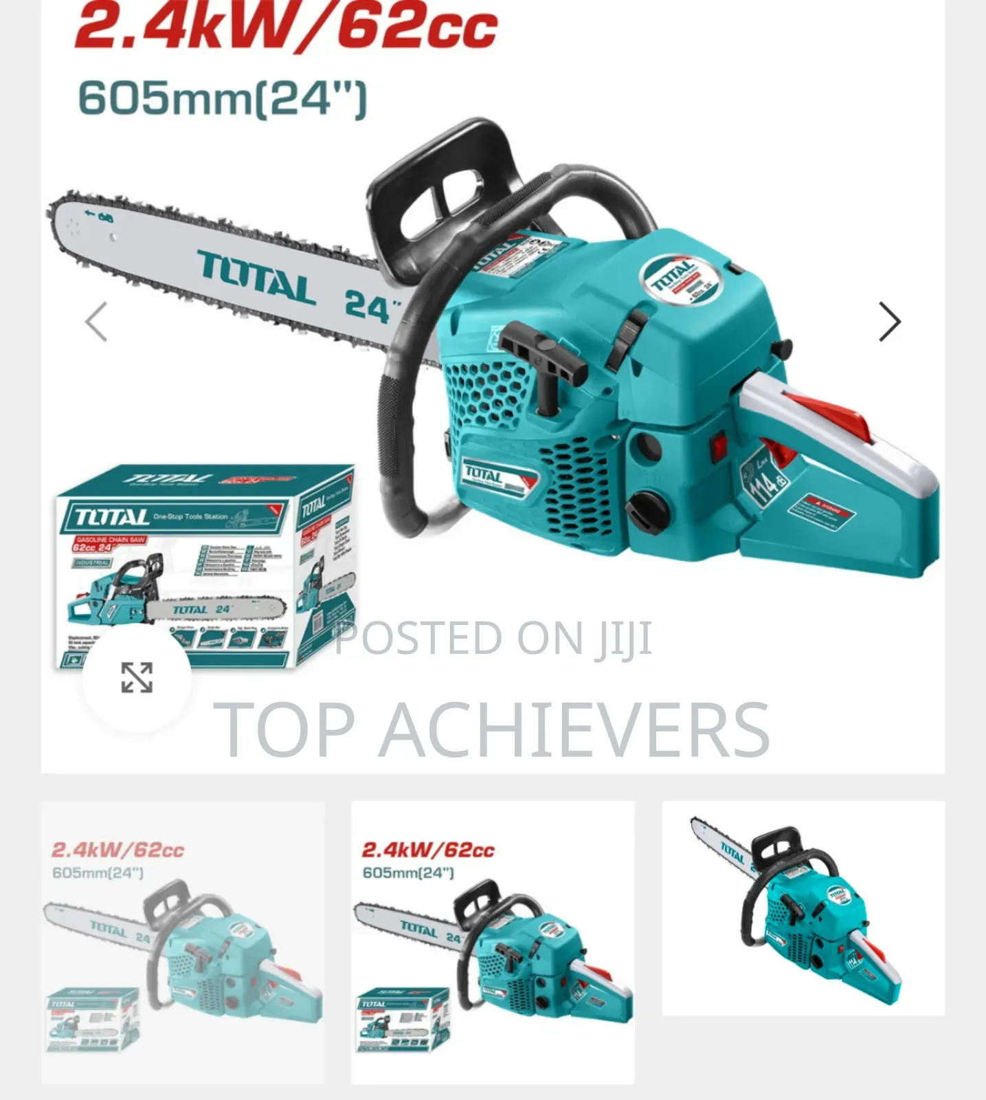 TOTAL TG5602411 Gasoline Chain Saw 62cc