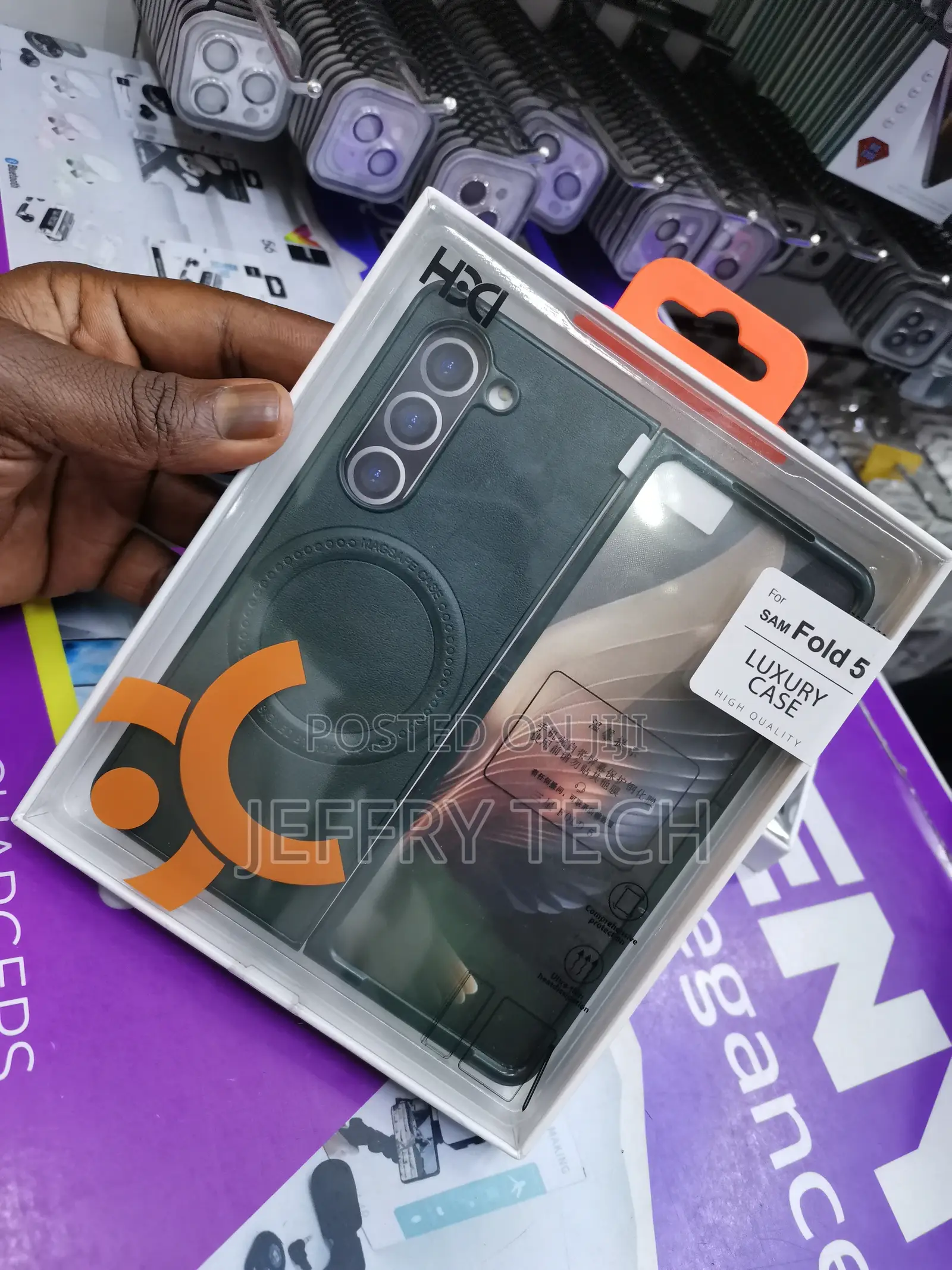 Samsung Galaxy Z Fold 5 HBD Magsafe Leather Case