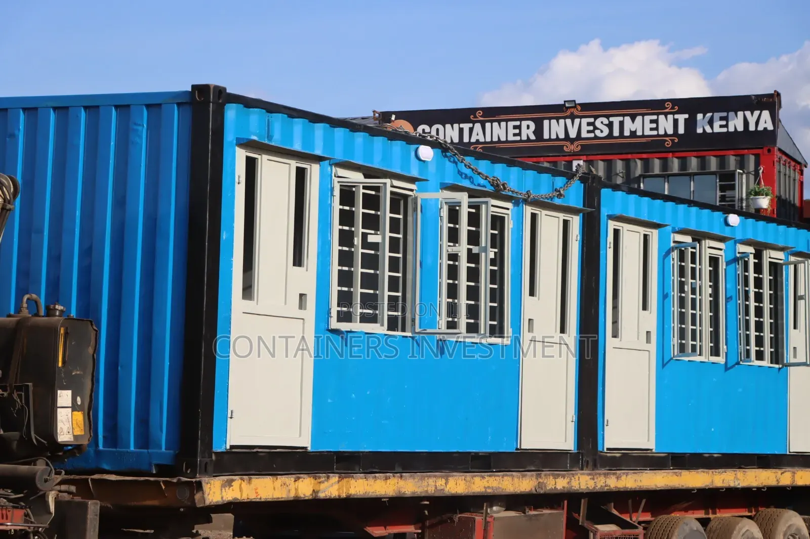 20ft Container Fabricated Into 2 Simple Offices