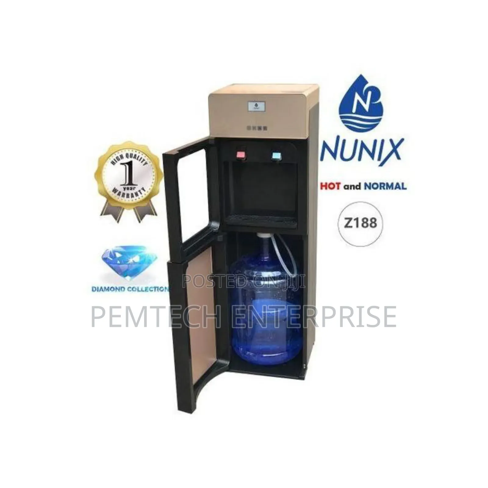 Nunix Z188 Black Hot Normal Water Dispensers