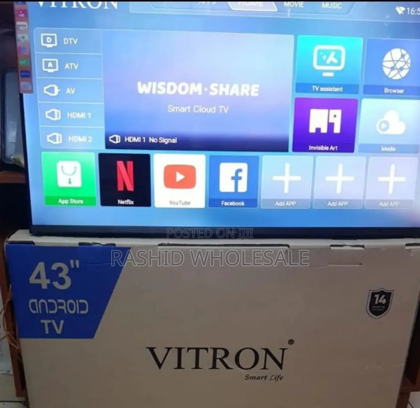 Vtron 43 Inch Smart Flameless.