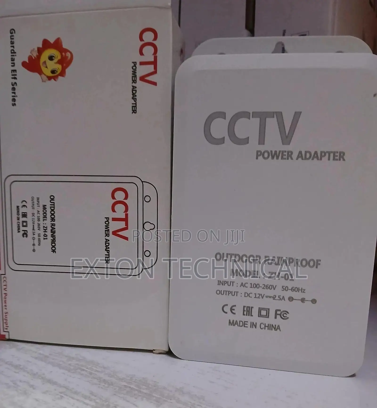 CCTV Power Adaptor Water Proof ZH-01 2.5a-12v