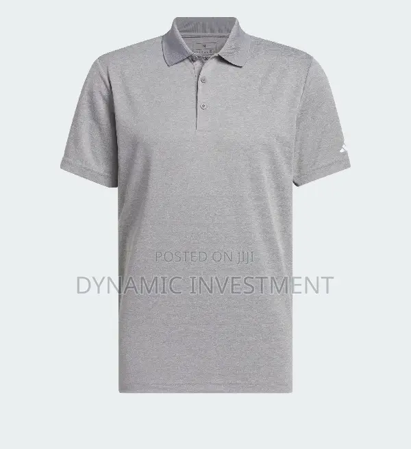 Adidas Adi Performance Heathered Golf Polo Shirt